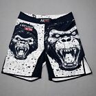 Mma Bjj Fight Shorts Size Xl Raging Gorilla Ape Brazilian Jiu Jitsu  No Gi