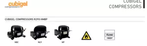 CUBIGEL COMPRESSORI R290 HMBP - Imagen 1 de 2