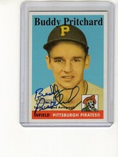 2007 TOPPS HERITAGE BUDDY PRITCHARD REAL ONE AUTO PITSSBURGH PIRATES