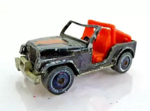 Siku Jeep CJ 5 Frosties Promo Vintage Black Collectible Toy Car 4x4 - Picture 1 of 11