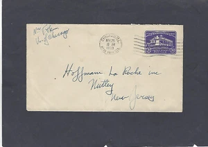 #U526 3c MT VERNON ENVELOPE-UNIV OF CHICAGO MAY 25-1933 TO HUFFMAN-LA ROCHE - Picture 1 of 1