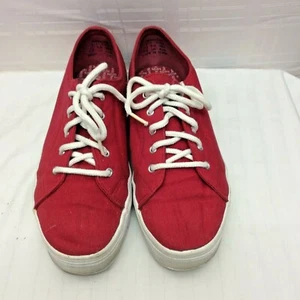 Tenis Oxford vintage de lona roja para mujer Keds WFO876M talla 7 1/2 - Imagen 1 de 12