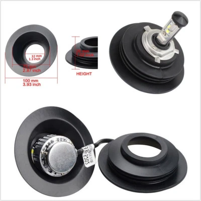2Pcs 100mm Rubber Housing Dust Cap Seal Cover For Car LED HID Headlight Retrofit - Image 1 of 4