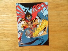 1994 BATMAN SAGA OF THE DARK KNIGHT AZRAEL CARD #66 SIGNED BARRY KITSON ART, POA