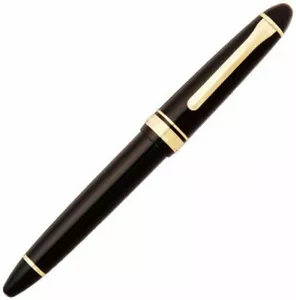 Pluma estilográfica grande Sailor 1911 Gold Profit 21K negra pluma fina 11-2021-220 - Imagen 1 de 4