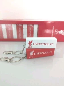 Liverpool FC Upcycled Tumble Tower Block Keyrings/Bag Tag Red N White Blocks - Picture 1 of 7