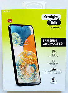 Straight Talk Samsung Galaxy A23 5G 6.6" 64GB Prepaid Smartphone Black Brand New