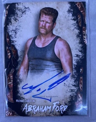 TOPPS 2016 THE WALKING DEAD SURVIVAL ABRAHAM FORD AUTOGRAPHED MAGGOTS CARD 07/10 - Image 1 of 2