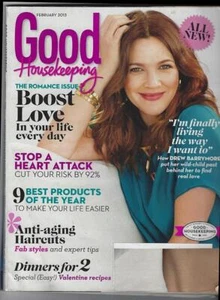 Good Housekeeping Magazine February 2013 Drew Barrymore Lauren Graham Valentine - Picture 1 of 1