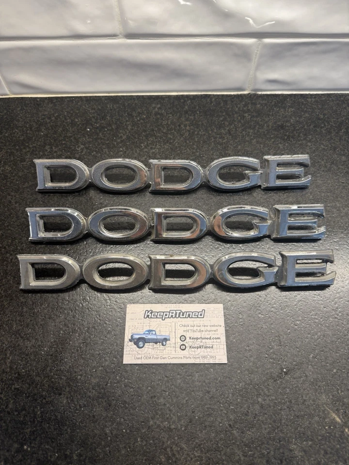 1970-1993 DODGE Ramcharger D150 D250 W150 Hood Badge Emblem OEM Genuine - Image 1 of 1