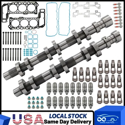 Engine Camshaft Lifters Head Gasket Kit Fit 05-12 Dodge Dakota Ram Jeep 3.7L V6 Foto 1 de 4