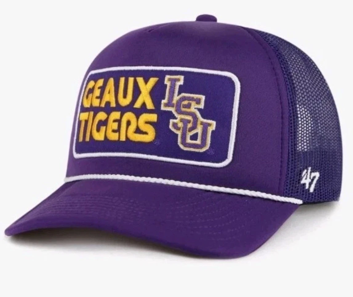 47 Brand Louisiana State University LSU Tigers Clean Up Adjustable Dad Hat Cap
