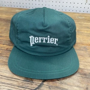 Cappello camionista vintage Perrier snapback logo ricamato USA RARO retrò berretto papà - Foto 1 di 9