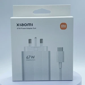 Original Xiaomi 67W USB-C Fast Wall Charger Adapter Cable Mi 11/12/13 Pro Ultra - Picture 1 of 17