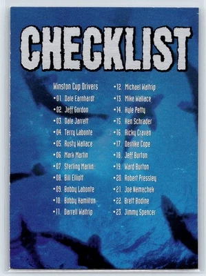 1997 Wheels Race Sharks Checklist #44 - Image 1 of 2