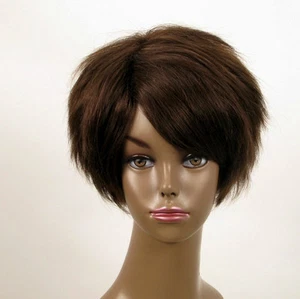 Perruque afro femme 100% cheveux naturel châtain ref WHIT 03/6 - Imagen 1 de 9