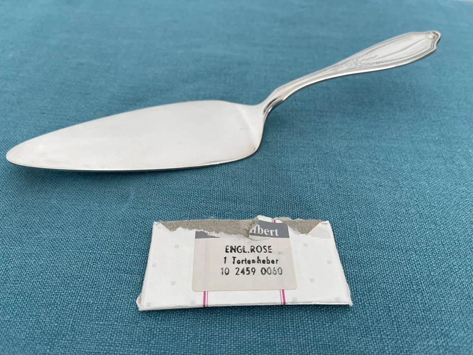 WMF 090 Versilbert 10 2459 0060 Tortenheber Englische Rose  NEU - Bild 1 von 3