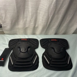 Scoyco 2 Piece Motorcycle Knee Guard Pads Black Adjustable Knee Cap Pads - Picture 1 of 11