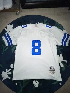 Mitchell & Ness Troy Aikman Dallas Cowboys Throwback #8 Jersey - Picture 1 of 6