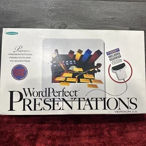 Windows Word Perfect Presentations Version 2.0 With Logitech Scanman Scanner - Picture 1 of 10