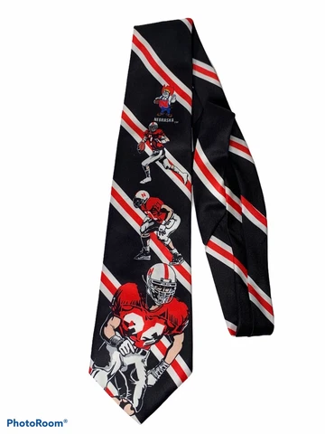 Nebraska Cornhuskers Harris Lawrence Mens 55” Neck Tie Fast Free Shipping!! Cover