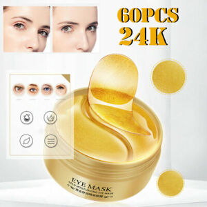 30 Pairs Dark Circle Gel Collagen Under Eye Patches Pad Mask Anti-Wrinkle Gold *