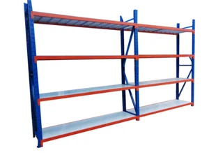 4M Length Warehouse Racks Storage Steel Shelving Garage Shelf Racking Shelves - Picture 1 of 12