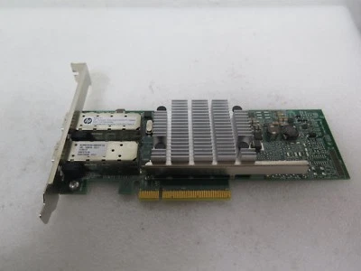 HP 530SFP+ 10Gb Ethernet 10GbE SFP+ PCIe 2-Port NIC 656244-001  - Image 1 of 3