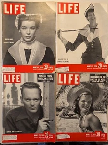 4-MARCH Full Month 1950 LIFE Mags-Marsha Hunt-Spring Fashion-Edward John Stevens - Bild 1 von 2