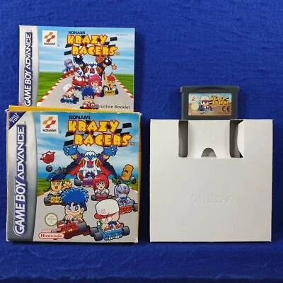 gba KRAZY RACERS *x Konami Boxed With Manual Game Boy Advance PAL REGION FREE - Image 1 of 4