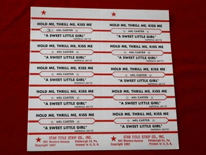 MEL CARTER ~ HOLD ME THRILL ME KISS ME ~ A SWEET LITTLE GIR ~ JUKEBOX TITELSTREIFEN - Bild 1 von 1