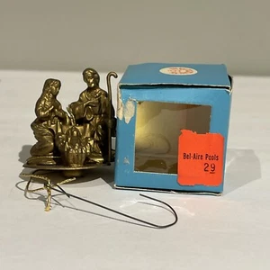 Vintage RDL Nativity Scene Christmas Ornament In Original Box Hong Kong - Picture 1 of 5
