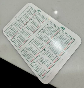 Authentic Rolex Calendar Card 1987-1988 Day-Date Submariner GMT Datejust - Picture 1 of 3