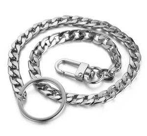 Panzerkette Schlüsselkette Hosenkette Geldbörsenkette Bikerkette Karabiner - Bild 1 von 9
