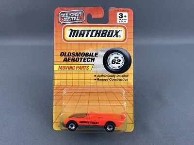 Matchbox 1/66 Die-Cast Metal Oldsmobile Aerotech #MB62 Neon Orange NIB - Image 1 of 4