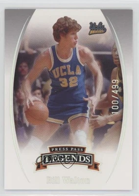 2007-08 Press Pass Legends Silver Holofoil /499 Bill Walton #54 HOF - Image 1 of 2