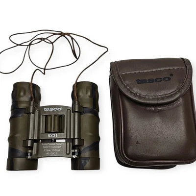 TASCO 8X21 FULLY COATED OPTICS 367 FT/1000 YDS WITH CASE - Image 1 of 4