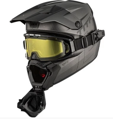 CKX Titan AMS Casco Fibra de Carbono Apex Gafas Eléctricas Cables Magnéticos Foto 1 de 4