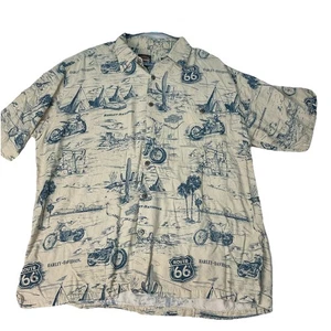 RARE Harley Davidson Shirt Men’s XL 100% Viscose Made In Hawaii USA Hawaiian !! - Picture 1 of 8