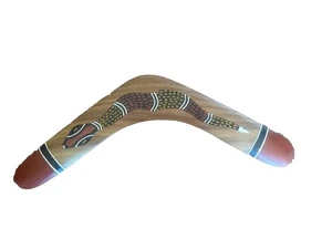 Hand Made and Painted Wooden Boomerang  Australian - Picture 1 of 4