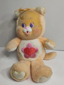 Vintage Care Bear Cousin Cub Lil' Proud Heart Cat Plush Kenner 1986 Rare Flaw - Picture 1 of 12
