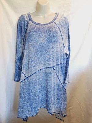 Calvin Klein Performance Azul/Blanco Talla 1X Burnout Placas de Entrenamiento Top Túnica Foto 1 de 4