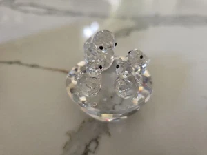 Swarovski Silver Crystal Mother With 3 Ducklings No. 7470 - Picture 1 of 7