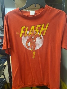 The Flash Mens The Flash Running Red Heather Shirt New SM - Picture 1 of 2