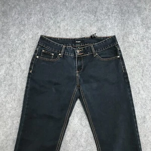 Mao Jeans Junior Größe 11 dunkle Waschung schmale Passform niedriger Bund Kontrastnähte dunkle Waschung - Bild 1 von 12