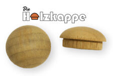 Holz Abdeckkappen Hirnholz 30mm Bohrungen Sackloch, Kopf halbrund, Pilz (002300)