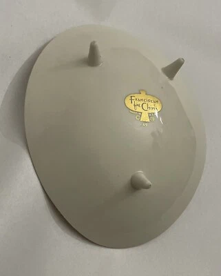 Cuenco Atómico de Oro Blanco con Pie MCM Contours de China Fina Franciscan USA 45 Foto 1 de 4