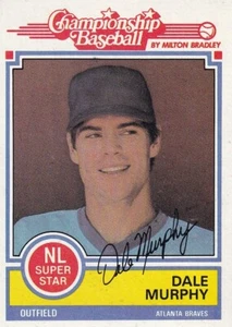 1984 Topps Championship Baseball DALE MURPHY Game Card by Milton Bradley Nr/Mint - Picture 1 of 1
