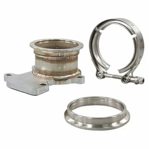 3" Turbo Pipe Flange V-band Clamp Adaptor Kit For Cummins Holset WH1C HX35 HX35W - Picture 1 of 5