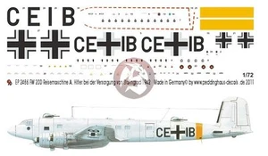 Peddinghaus 1/72 Fw 200 C-4/U1 "Fuhrermaschine" Markings Stalingrad 1942 2486 - Picture 1 of 1